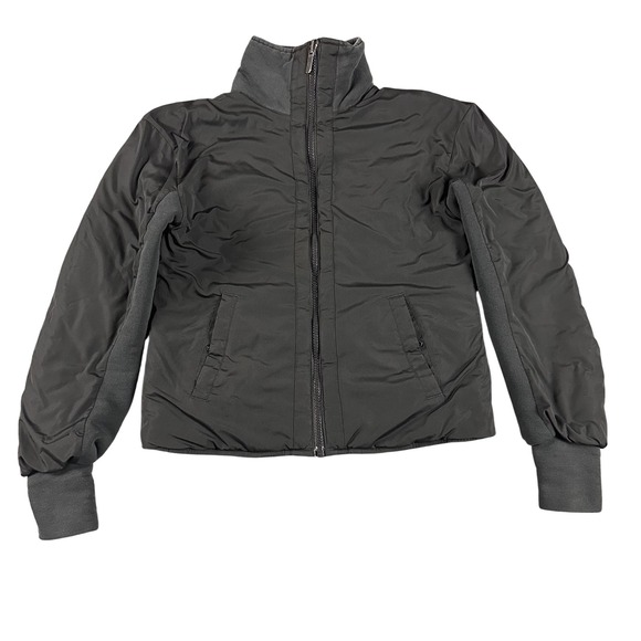 lululemon athletica Jackets & Blazers - Lululemon Jacket Womens Medium Black Fluffin Awesome Reversible Quilted Fleece